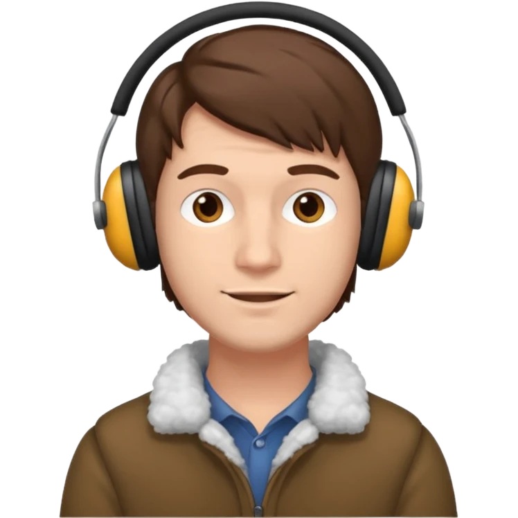 man wearing earmuff emoji