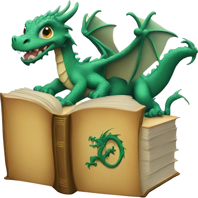 Dragon book emoji