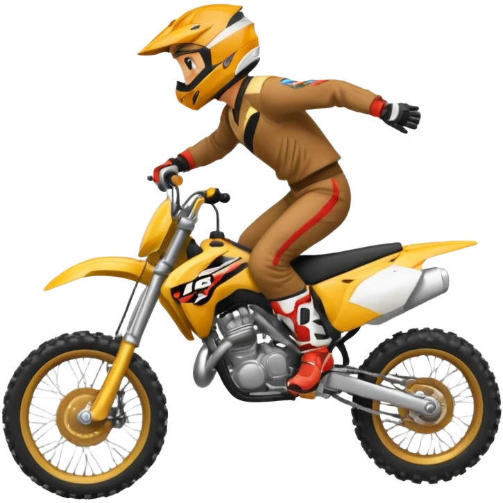 Faire une Roue arrière en moto cross emoji