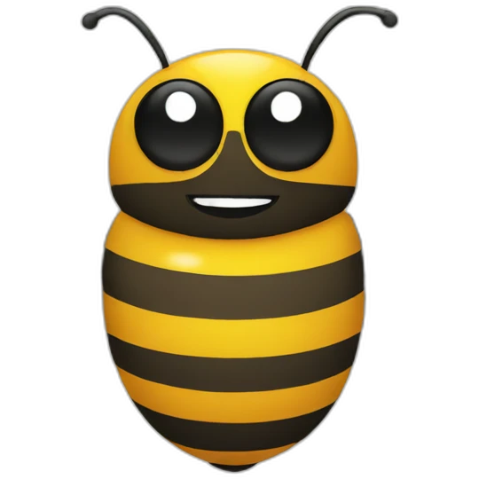 a working bee emoji