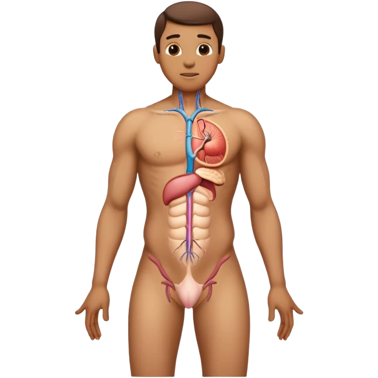 anatomically correct male body reproductive  emoji