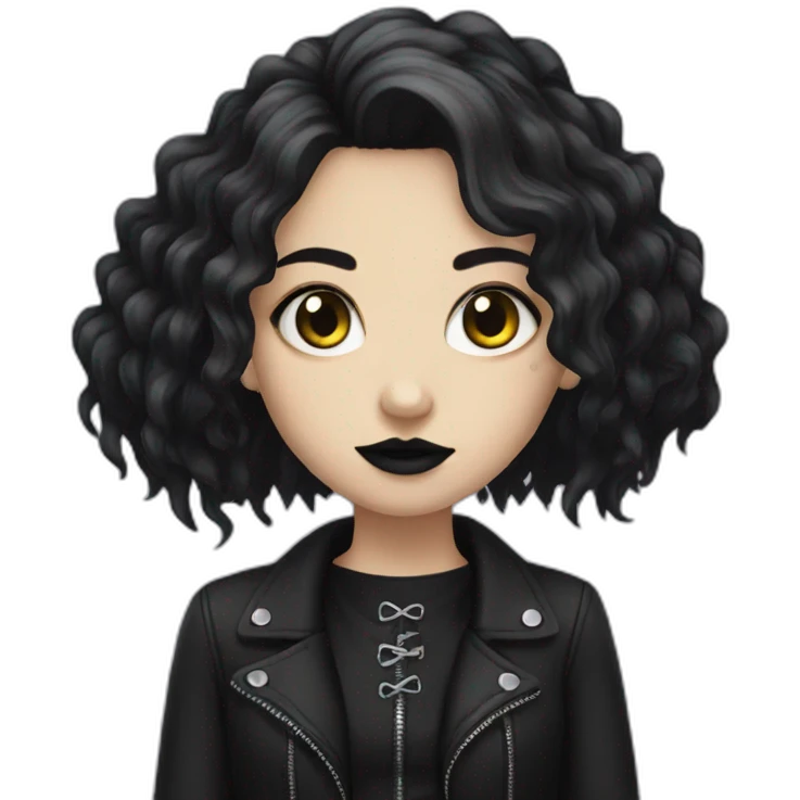 Goth girl emoji