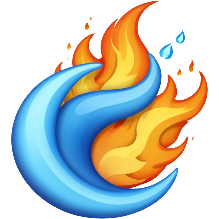 Flama azul emoji