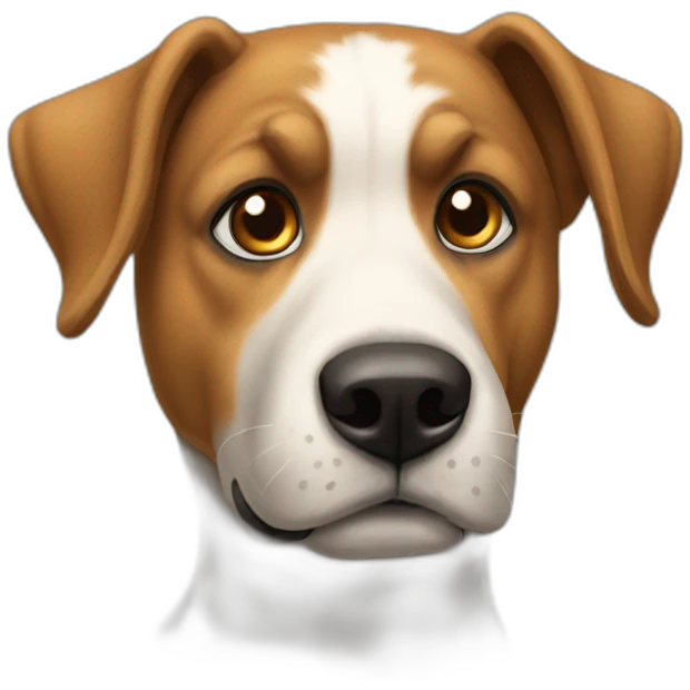 Un chien hacher emoji