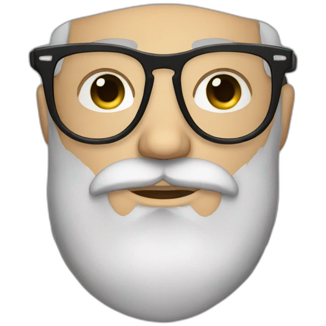 glasses beard braunhair emoji