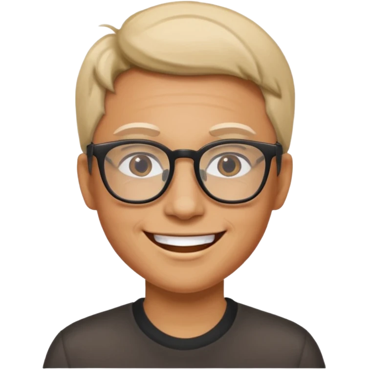 Brownie with glasses emoji