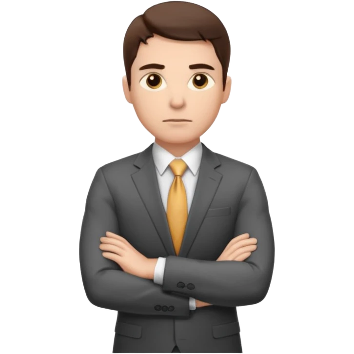 Mach mir einen trader an der wallstreet mit verschränkten armen emoji