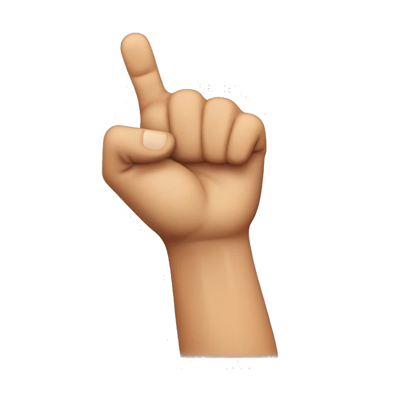 Mano cerrada con pulgar arriba, ok chispas rojas arriba emoji