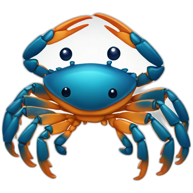 crabe qui attrape une etoile emoji