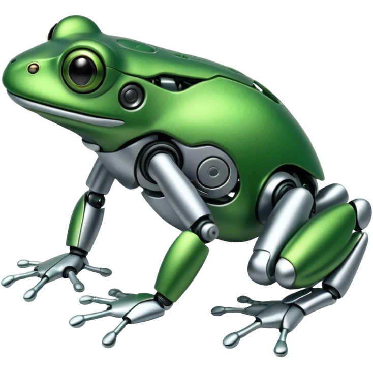 robotic frog emoji
