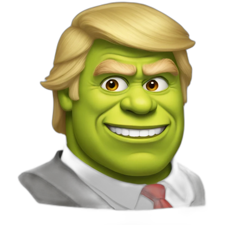 Trump as shrek emoji