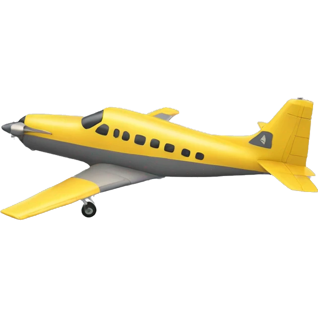 A Real  yellow plane aside emoji