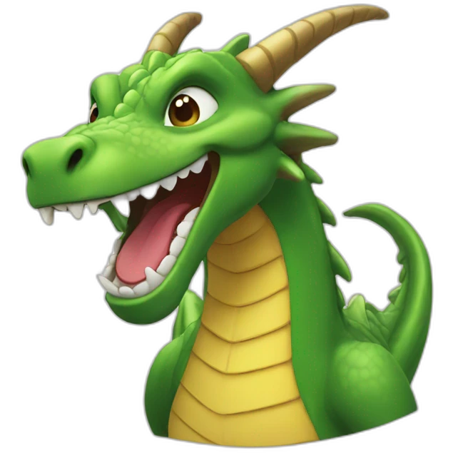 A dragon laughing  emoji