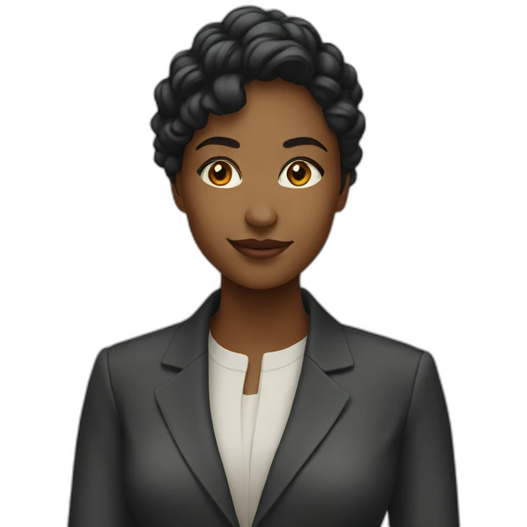 colored young woman digital project manager emoji