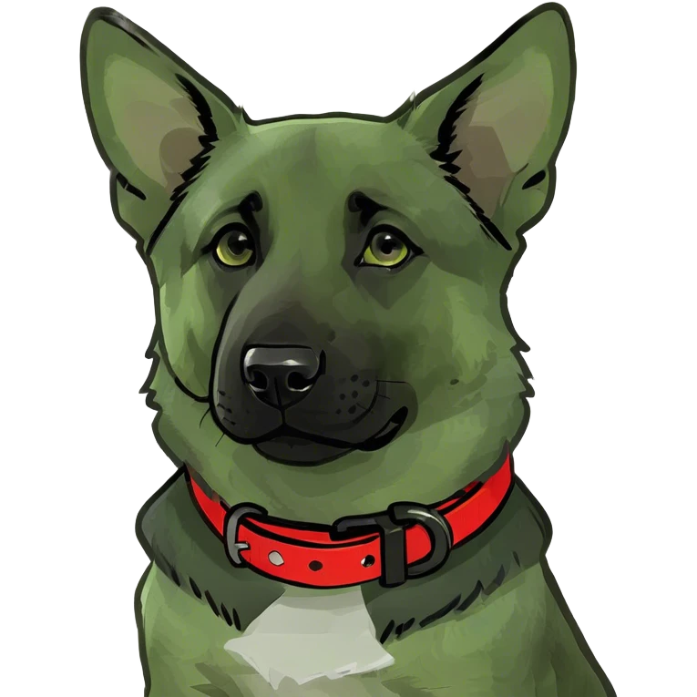 black german shepard puppy emoji
