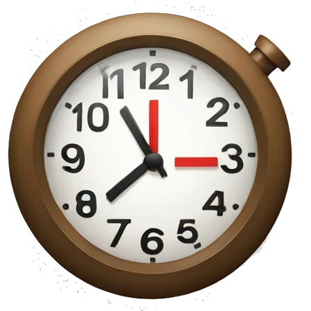 clock with plus sign emoji