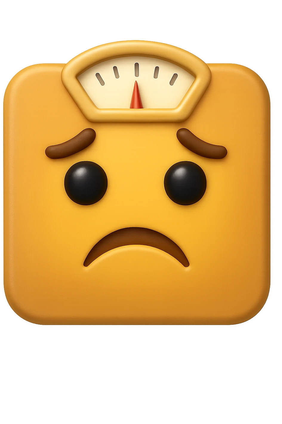 EMOJI STILE IPHONE DI UNA BILANCIA PESA PERSONE IN 3D  emoji