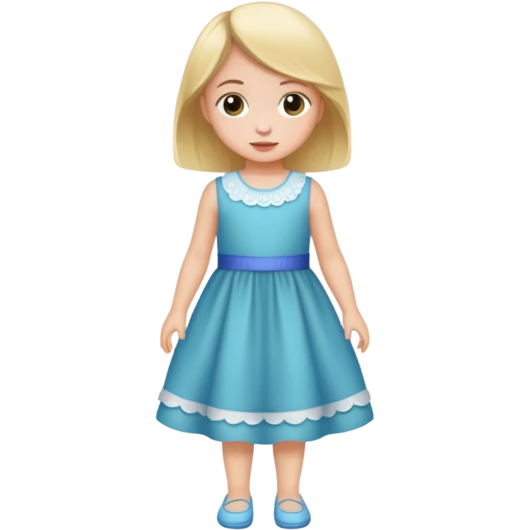 a little girl getting dressed emoji