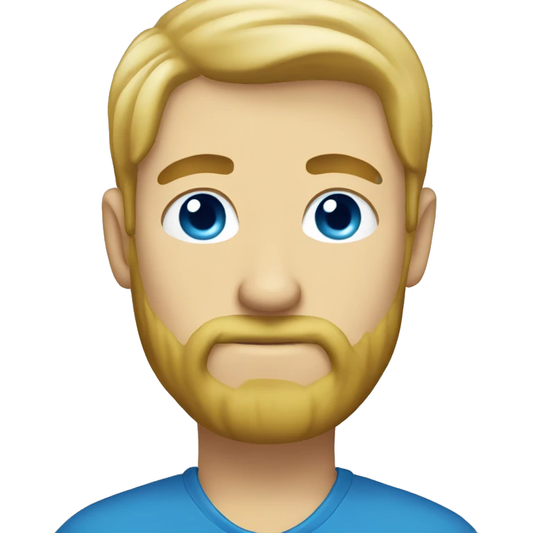 blond hair and blue eye man with a beard emoji