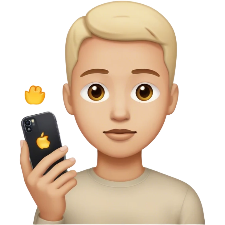 Person on iPhone emoji