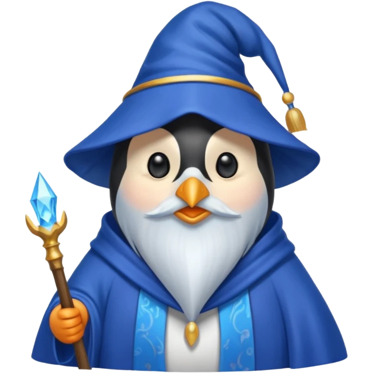 Penguin Wizard emoji