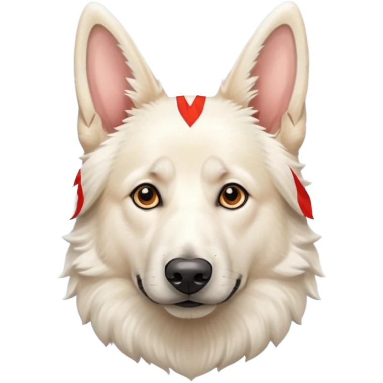 Indian white German shepherd  emoji