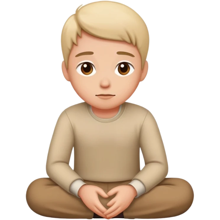 очень задумчивый человек сидит emoji