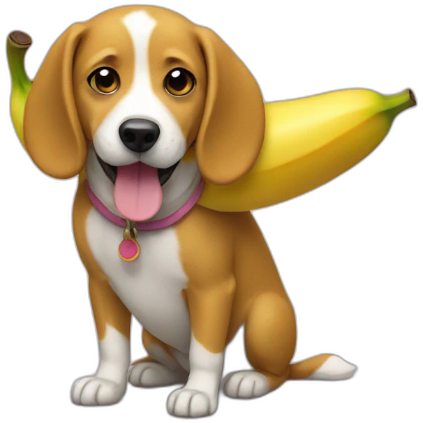 banana dog emoji