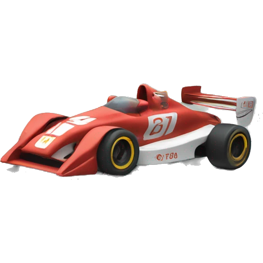 race car taking off emoji