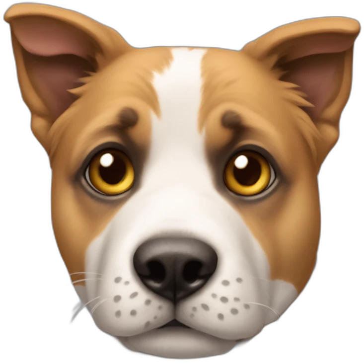 Chien qui fais un câlin a un chat emoji