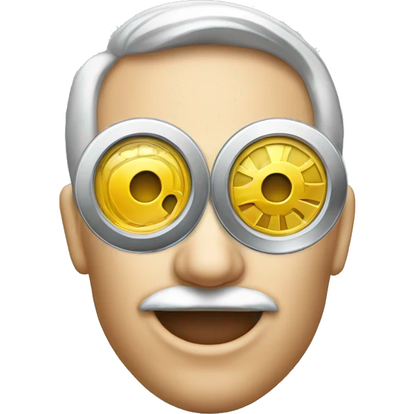 silver coin monocle emoji