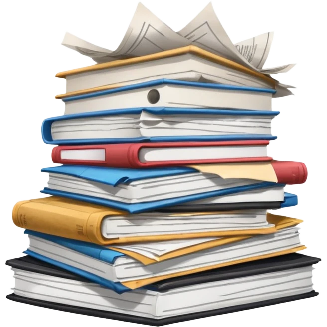 Pile of paperwork emoji