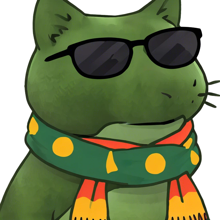 Cat with sunglasses emoji