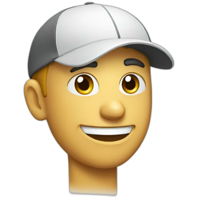 smiling golf emoji