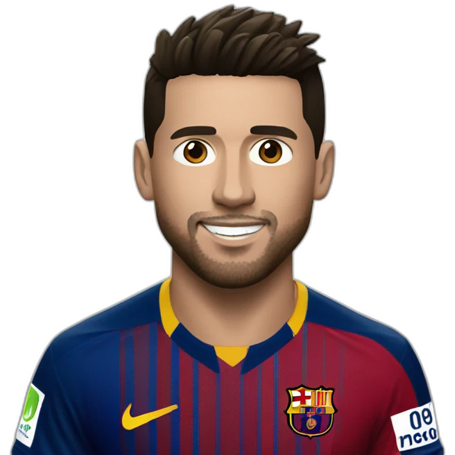 Ronaldo qui tappe Messi emoji