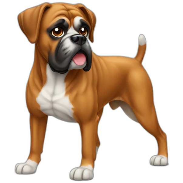 German boxer dog emoji