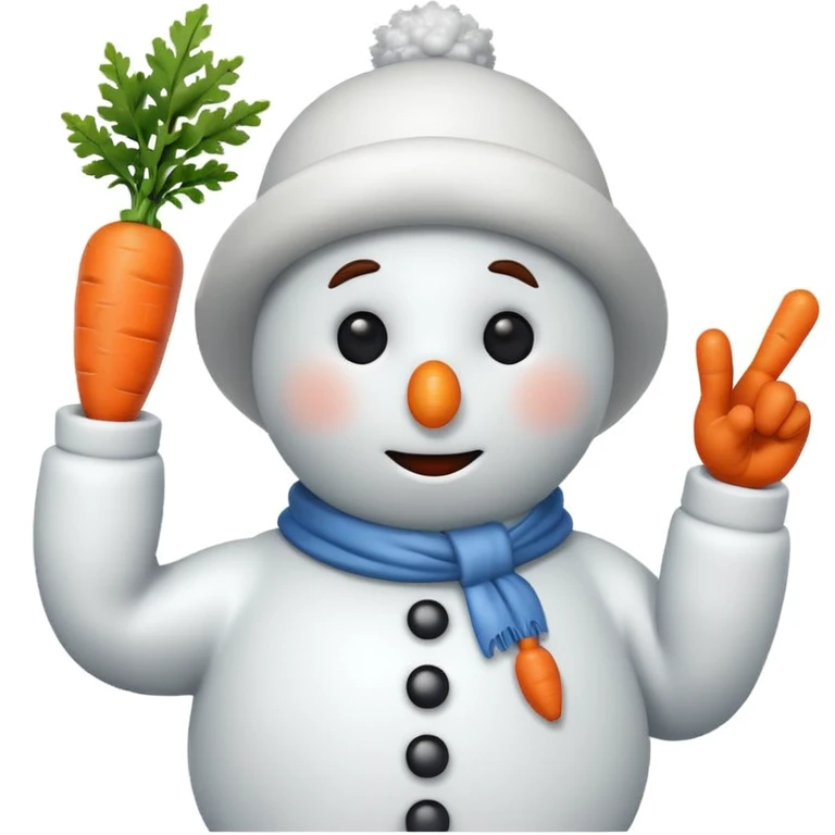 snowman scientist flipping me off emoji