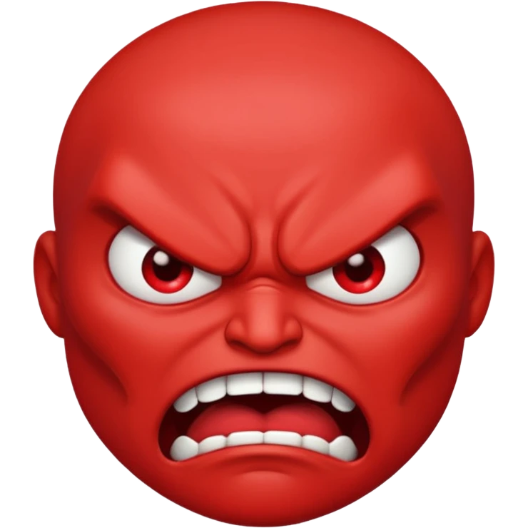 angry face emoji, bold and expressive emoji