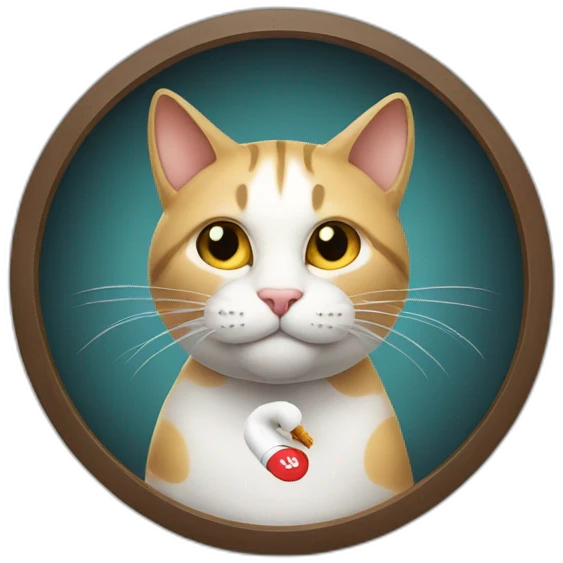  cat inside no smoking cercle emoji