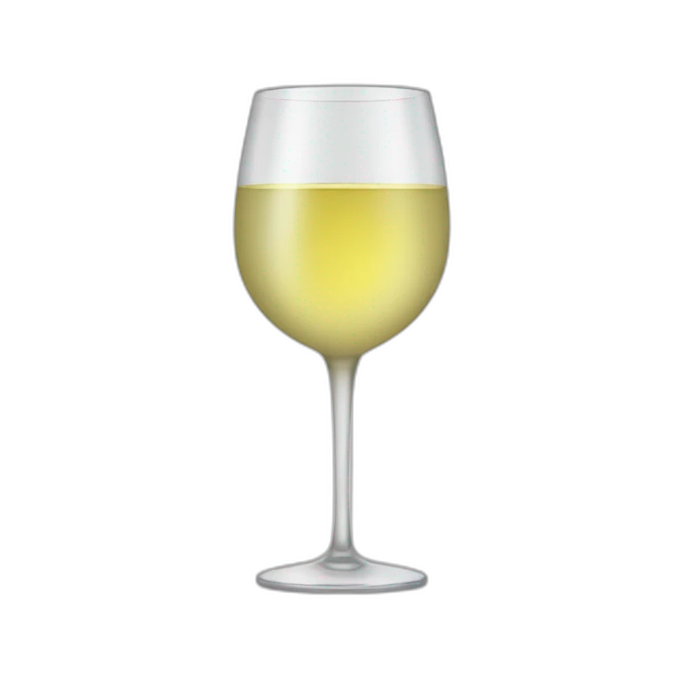 Glass of white wine emoji