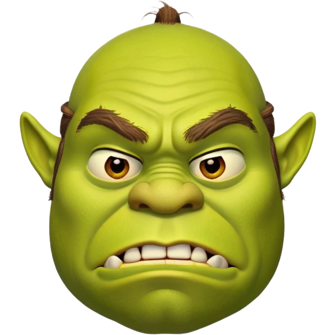 iconic Shrek face emoji