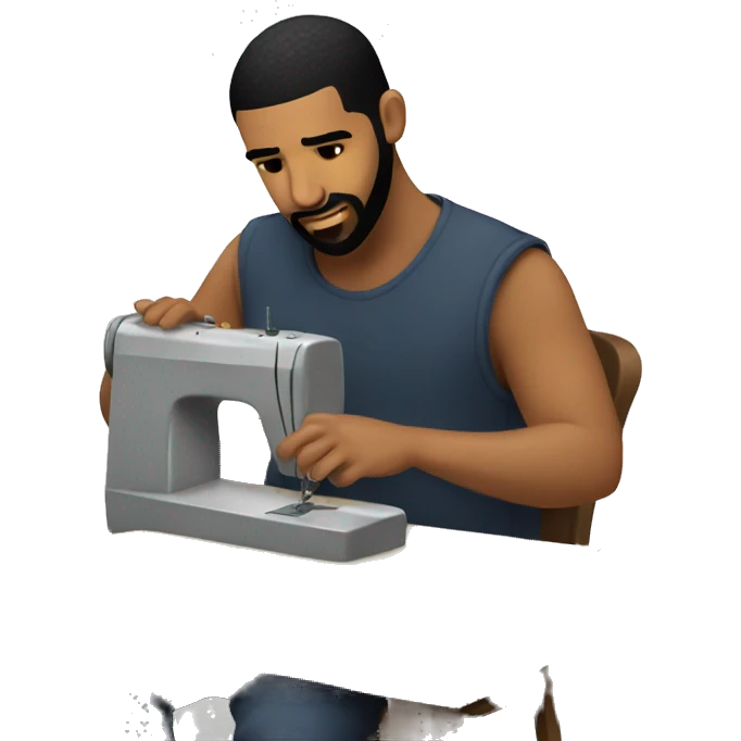 Drake sewing emoji