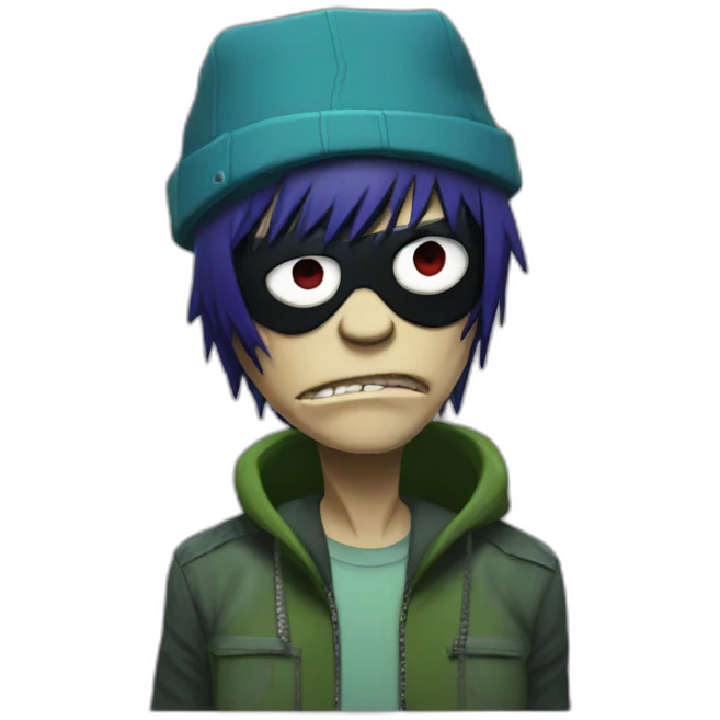Gorillaz 2-D Murdoc emoji