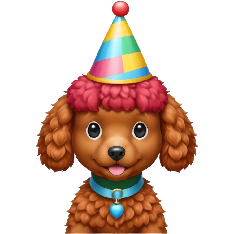 Party red poodle  emoji