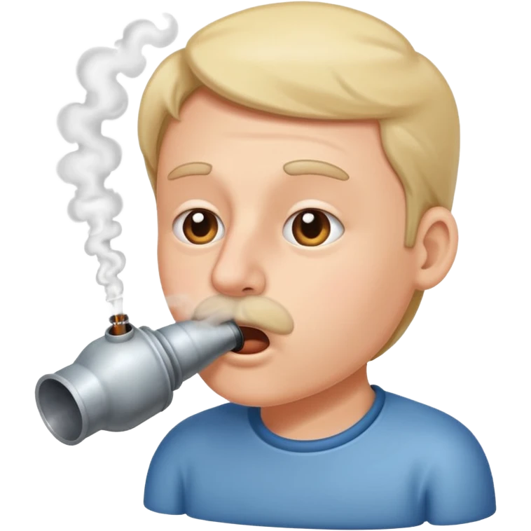 A nose that inhales exhaust fumes  emoji