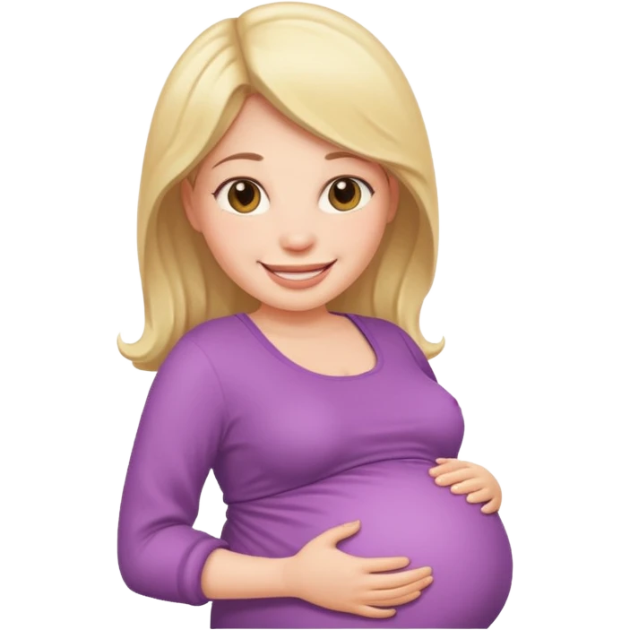 heavily pregnant woman emoji