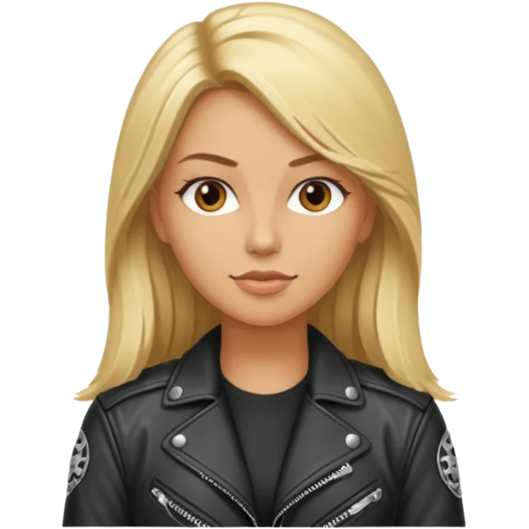 triathlete long blonde hair woman biker emoji