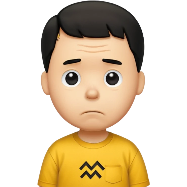 charlie brown sad  emoji