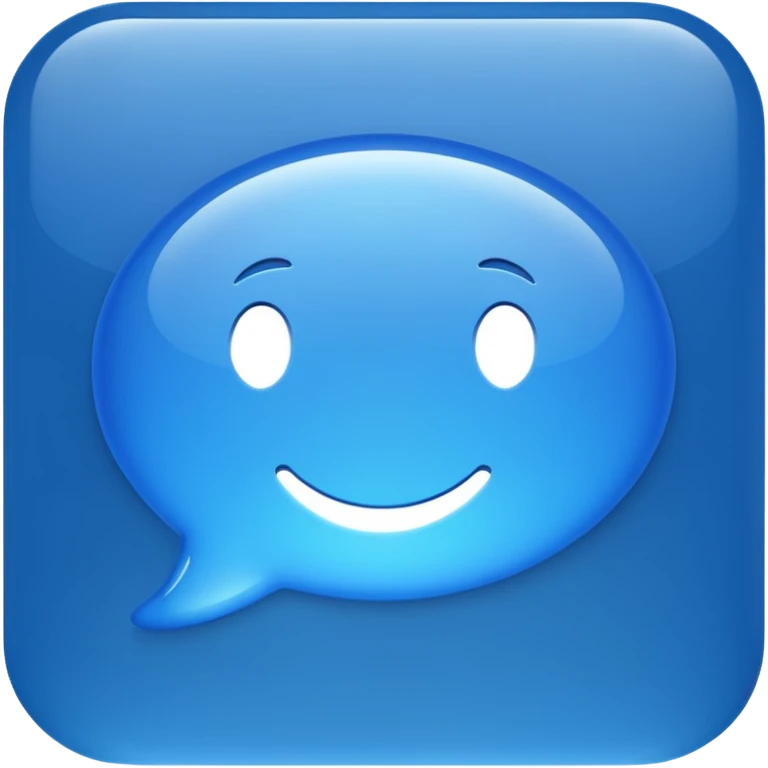 Blue iMessage Bubble emoji