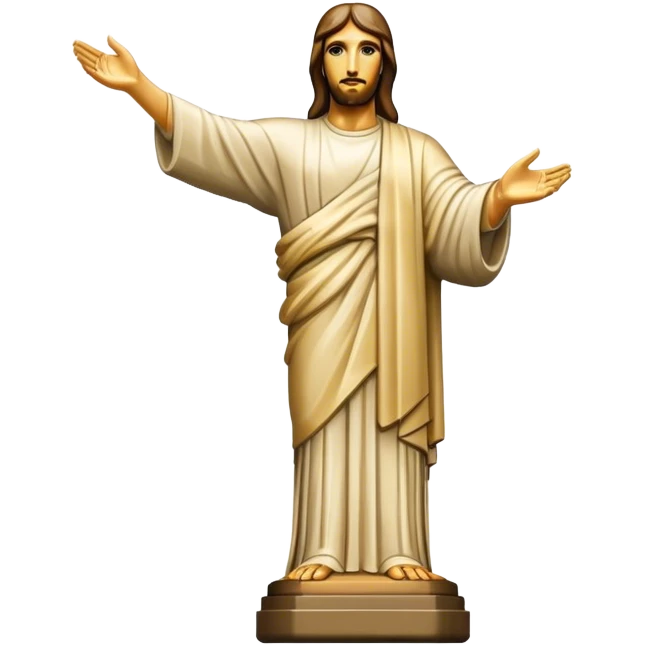 Christ the Redeemer statue, no frame emoji
